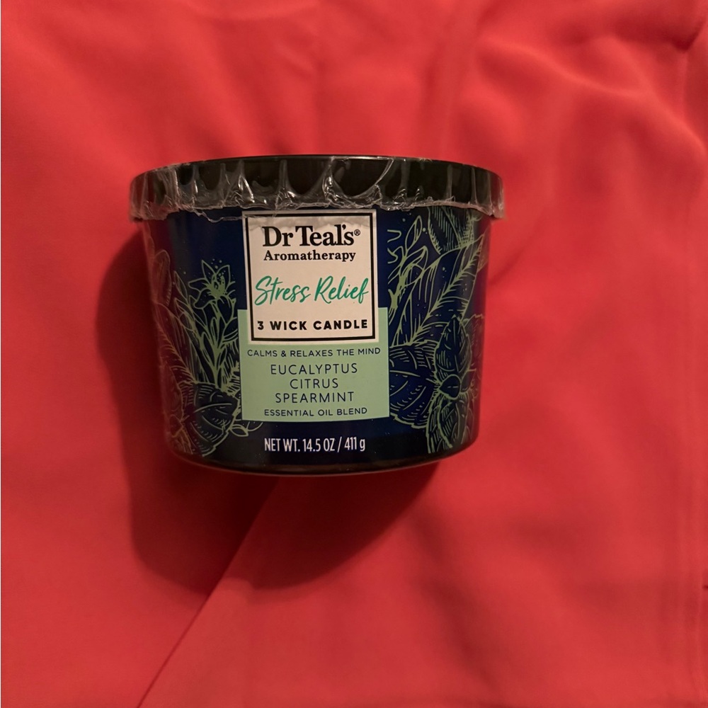 Dr Teal's Stress Relief 3 Wick Candle